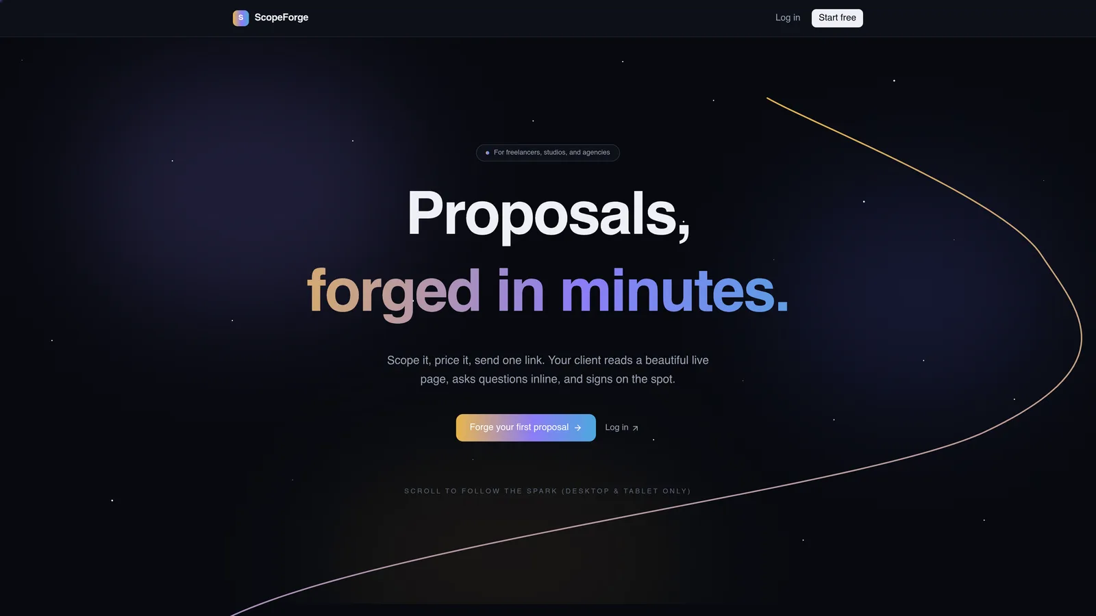 SaaS & Web App Development template preview